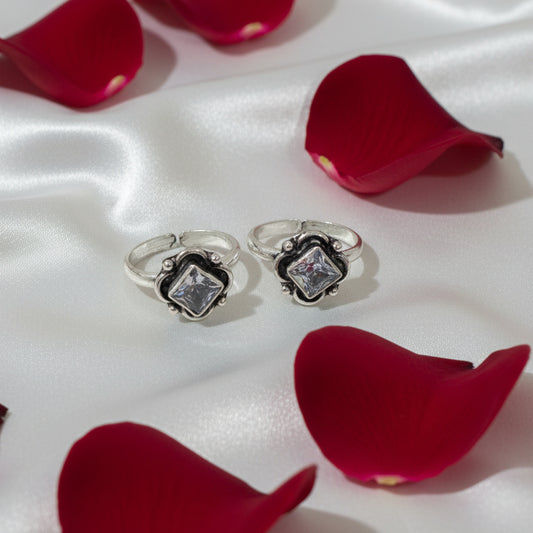 925 Antique Silver Neha Toe rings