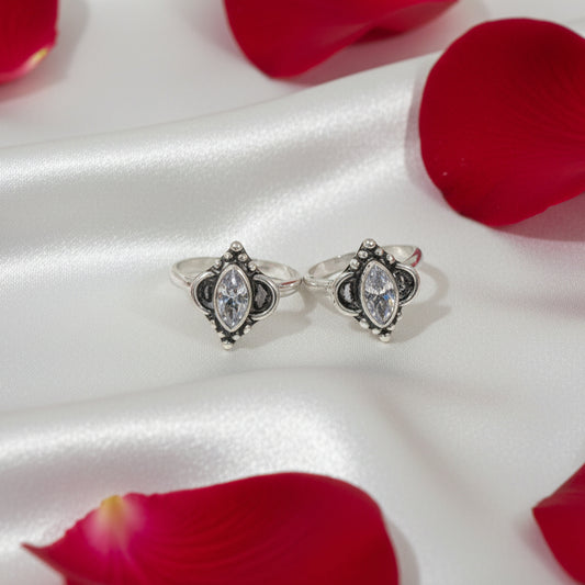 925 Antique Silver Swathi Toe rings
