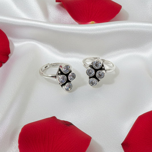 925 Antique Silver Sahana Toe rings
