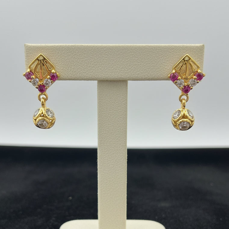 Adarsha 18KT Gold Drop Earrings
