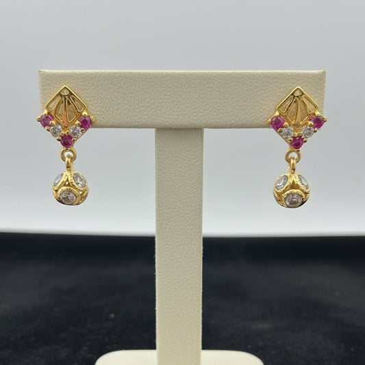 Adarsha 18KT Gold Drop Earrings