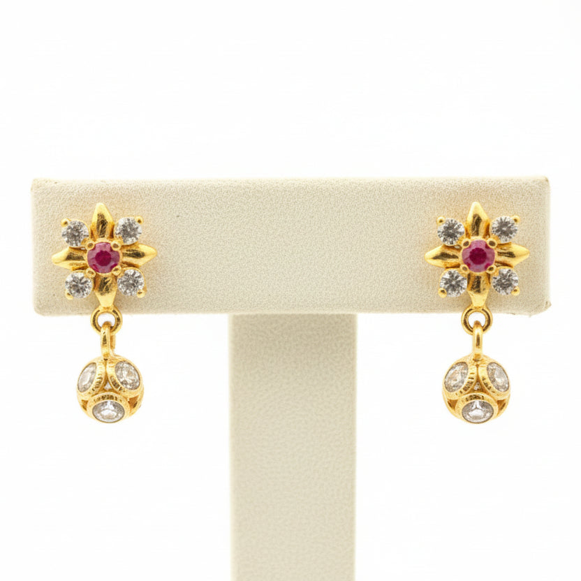 Abhijna 18KT Gold Drop Earrings