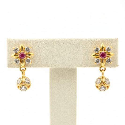 Abhijna 18KT Gold Drop Earrings