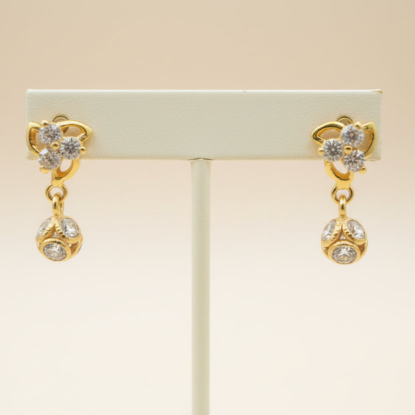 Aasit 18KT Gold Drop Earrings