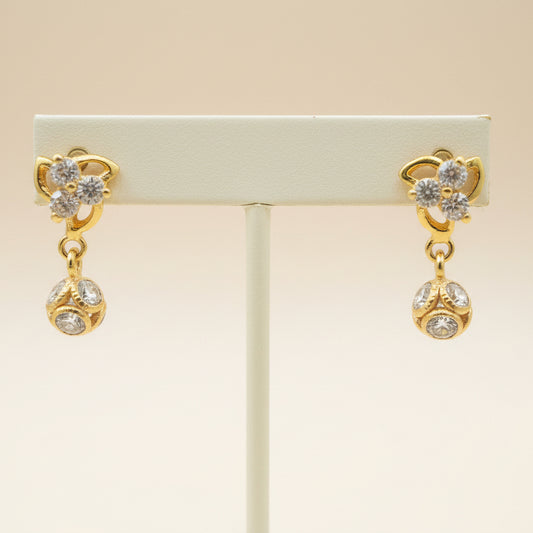 Aasit 18KT Gold Drop Earrings