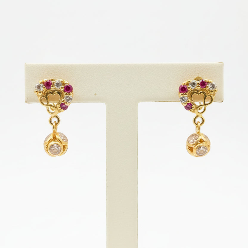Aashika 18KT Gold Drop Earrings