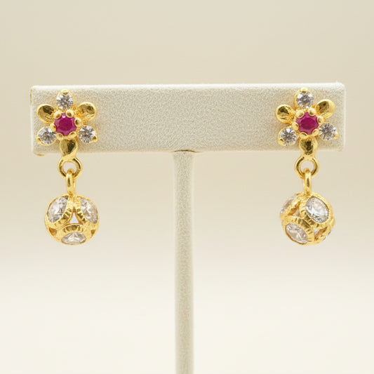 Aasim 18KT Gold Drop Earrings