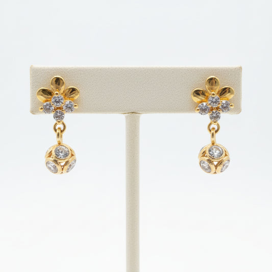 Abhilasha 18KT Gold Drop Earrings