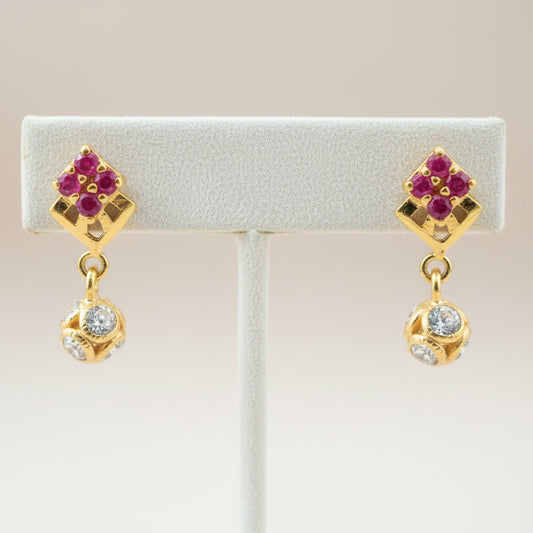 Aishwarya 18KT Gold Drop Earrings