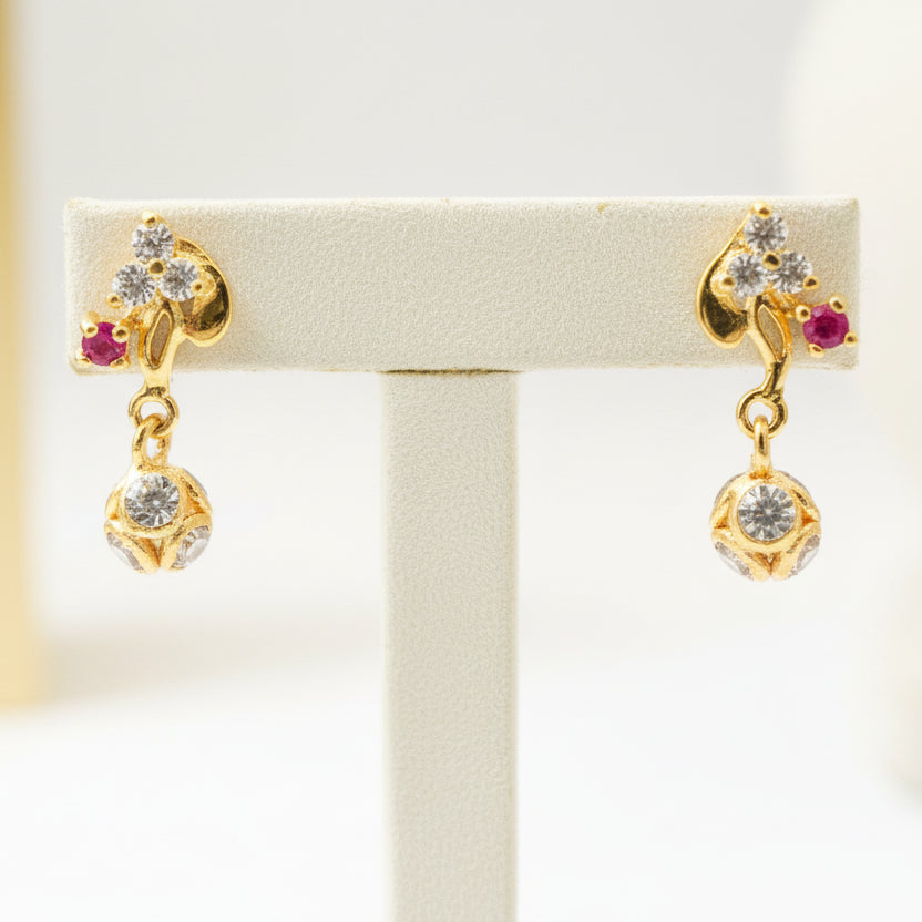 Ajeeta 18KT Gold Drop Earrings