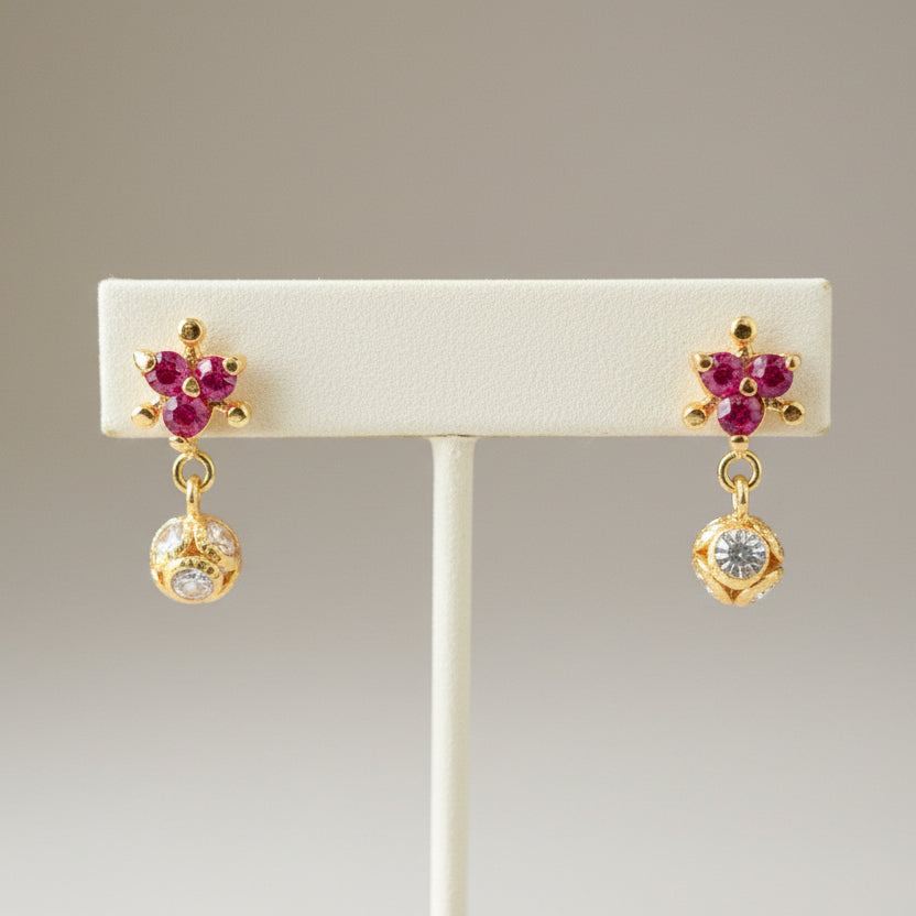 Akalka 18KT Gold Drop Earrings