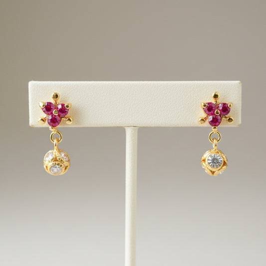 Akalka 18KT Gold Drop Earrings