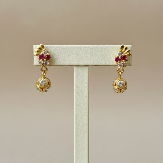Aarush 18KT Gold Drop Earrings