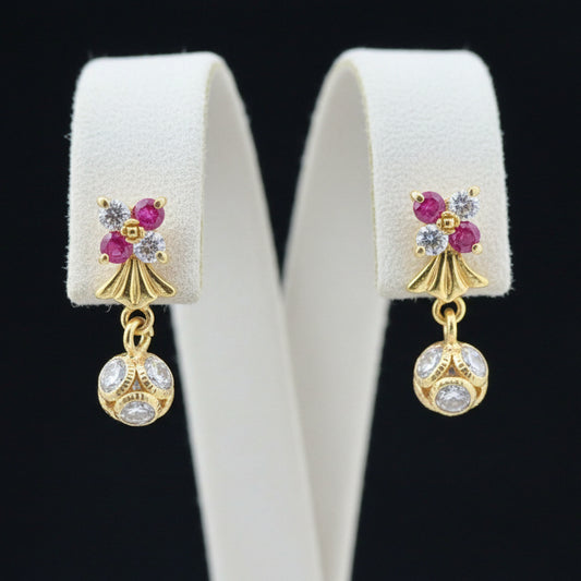 Aaditya 18KT Gold Drop Earrings