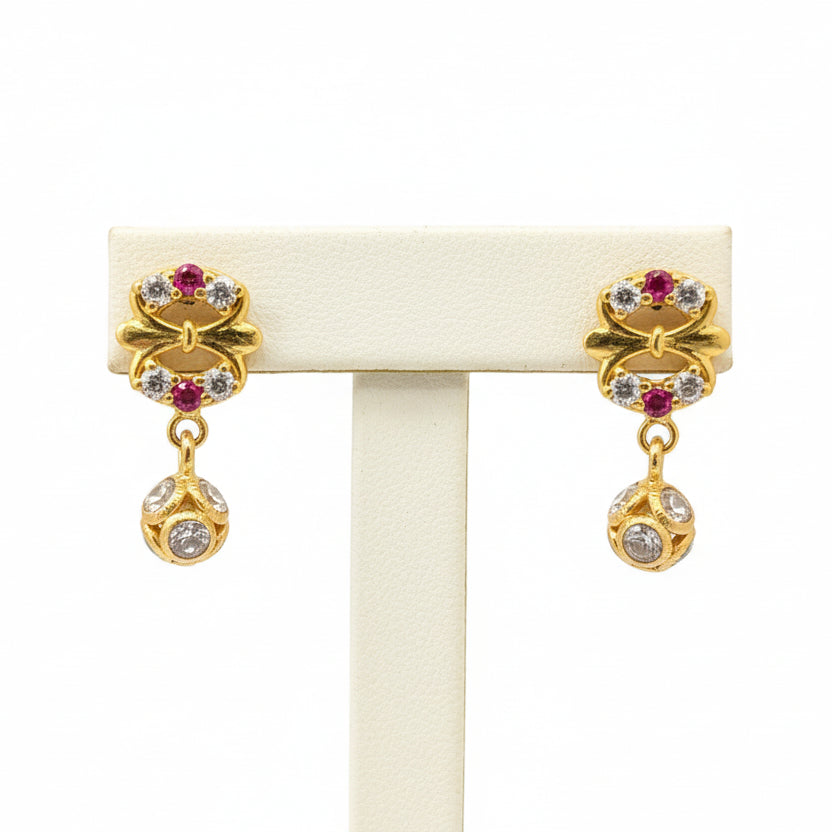 Aaryan 18KT Gold Drop Earrings