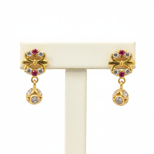 Aaryan 18KT Gold Drop Earrings