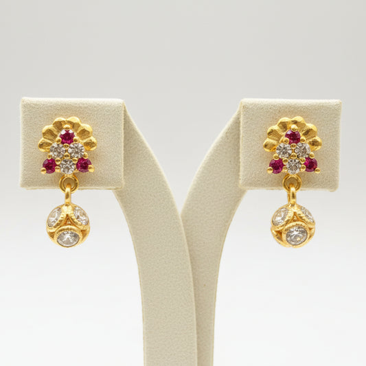 Agrima 18KT Gold Drop Earrings