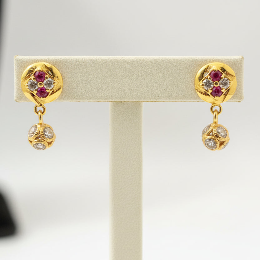 Agrata 18KT Gold Drop Earrings