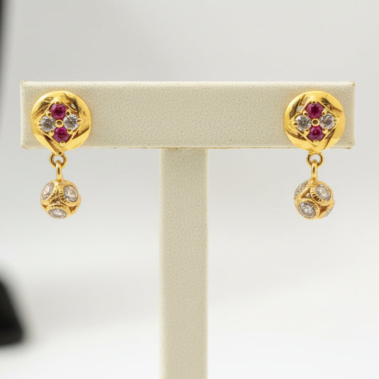 Agrata 18KT Gold Drop Earrings