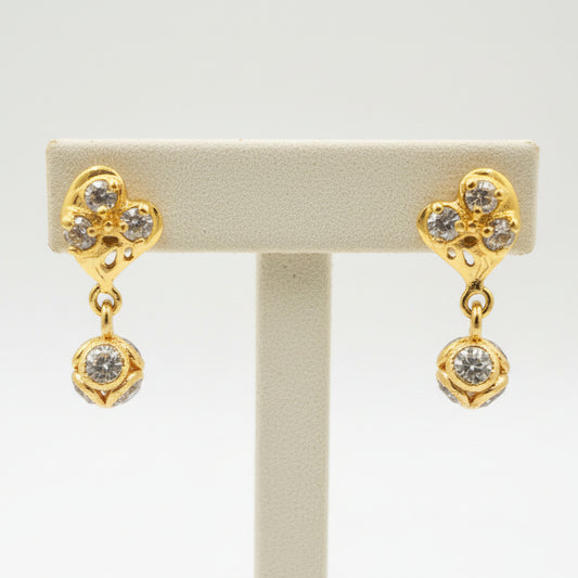 Aghanashini 18KT Gold Drop Earrings