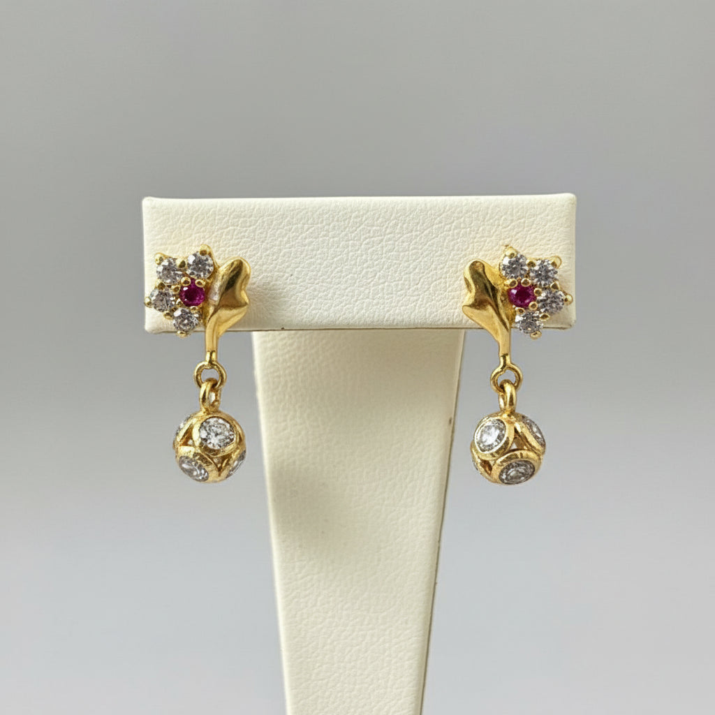 Aditha 18KT Gold Drop Earrings