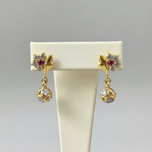 Aditha 18KT Gold Drop Earrings