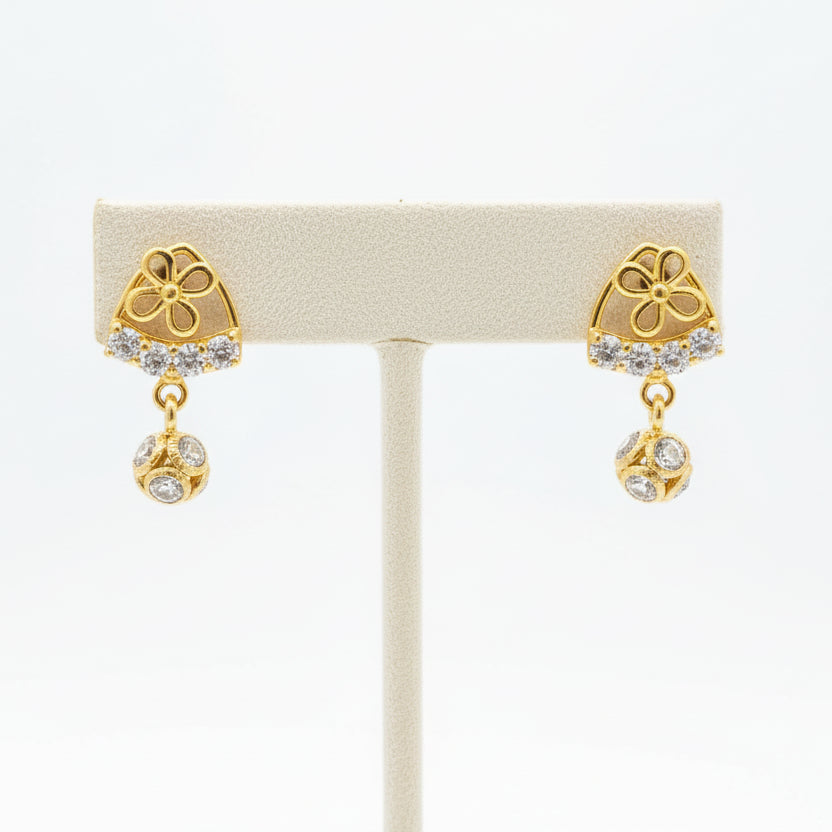 Aadesh 18KT Gold Drop Earrings