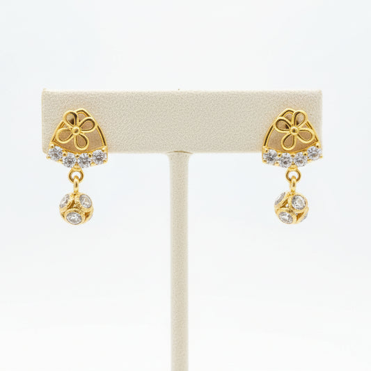 Aadesh 18KT Gold Drop Earrings
