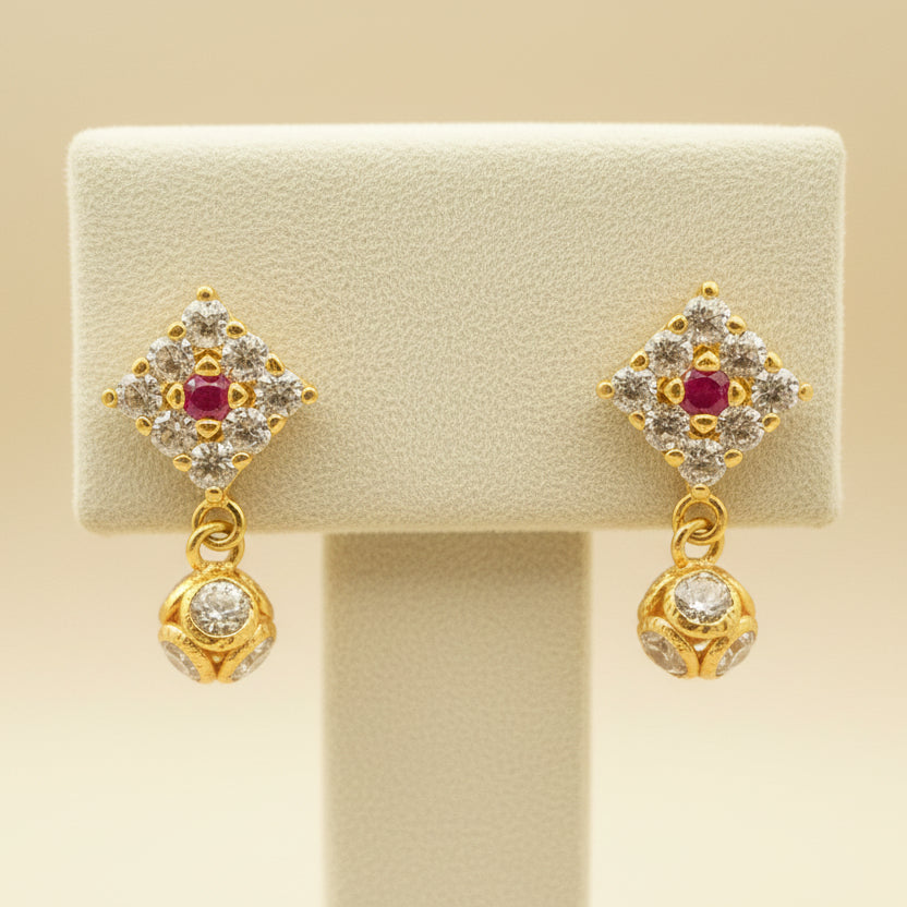 Aadil 18KT Gold Drop Earrings