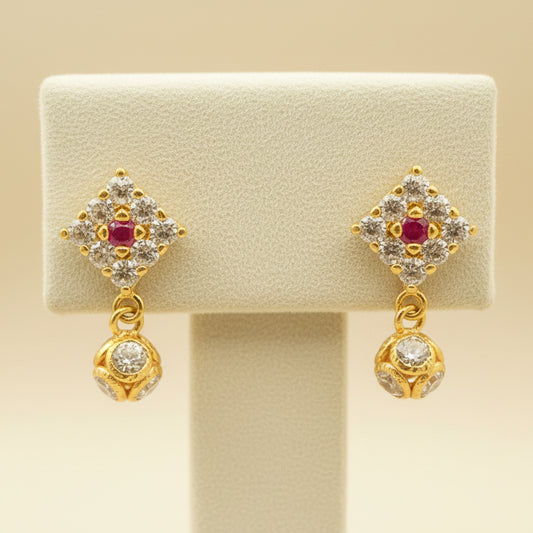 Aadil 18KT Gold Drop Earrings