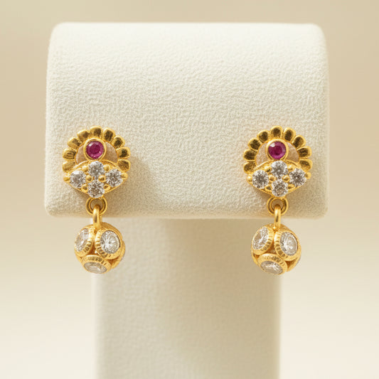 Aakaar 18KT Gold Drop Earrings