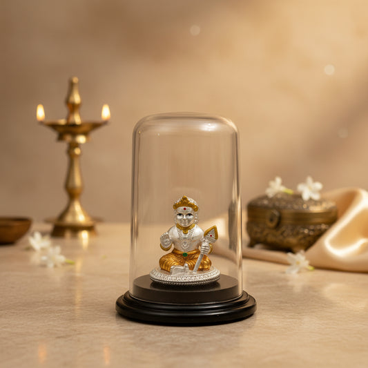 999 Silver Acrylic Case Bala Murugar Idol