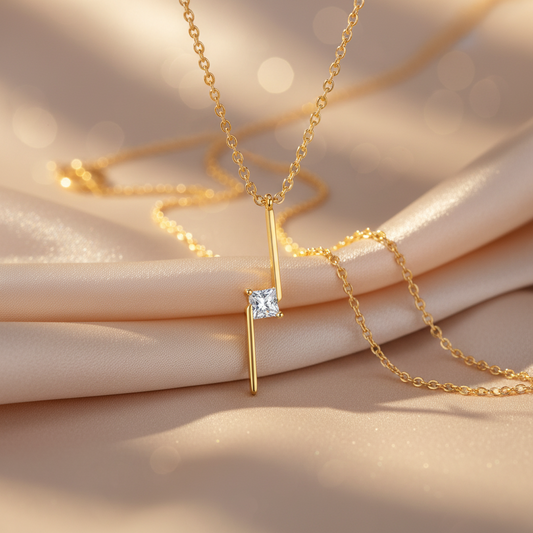 Gold Plated Silver Hold Me Necklace
