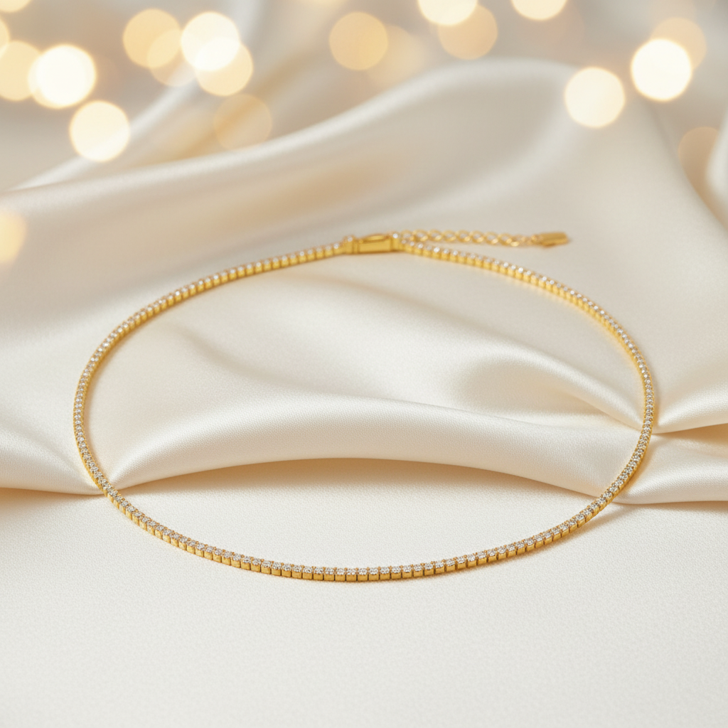 Elvi 925 Silver Necklace