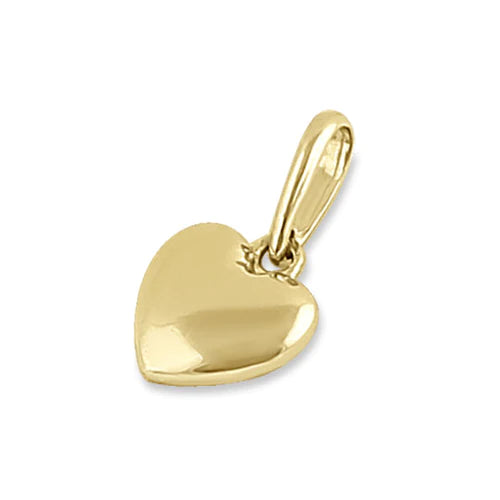 14KT Gold Cushion Heart Pendant