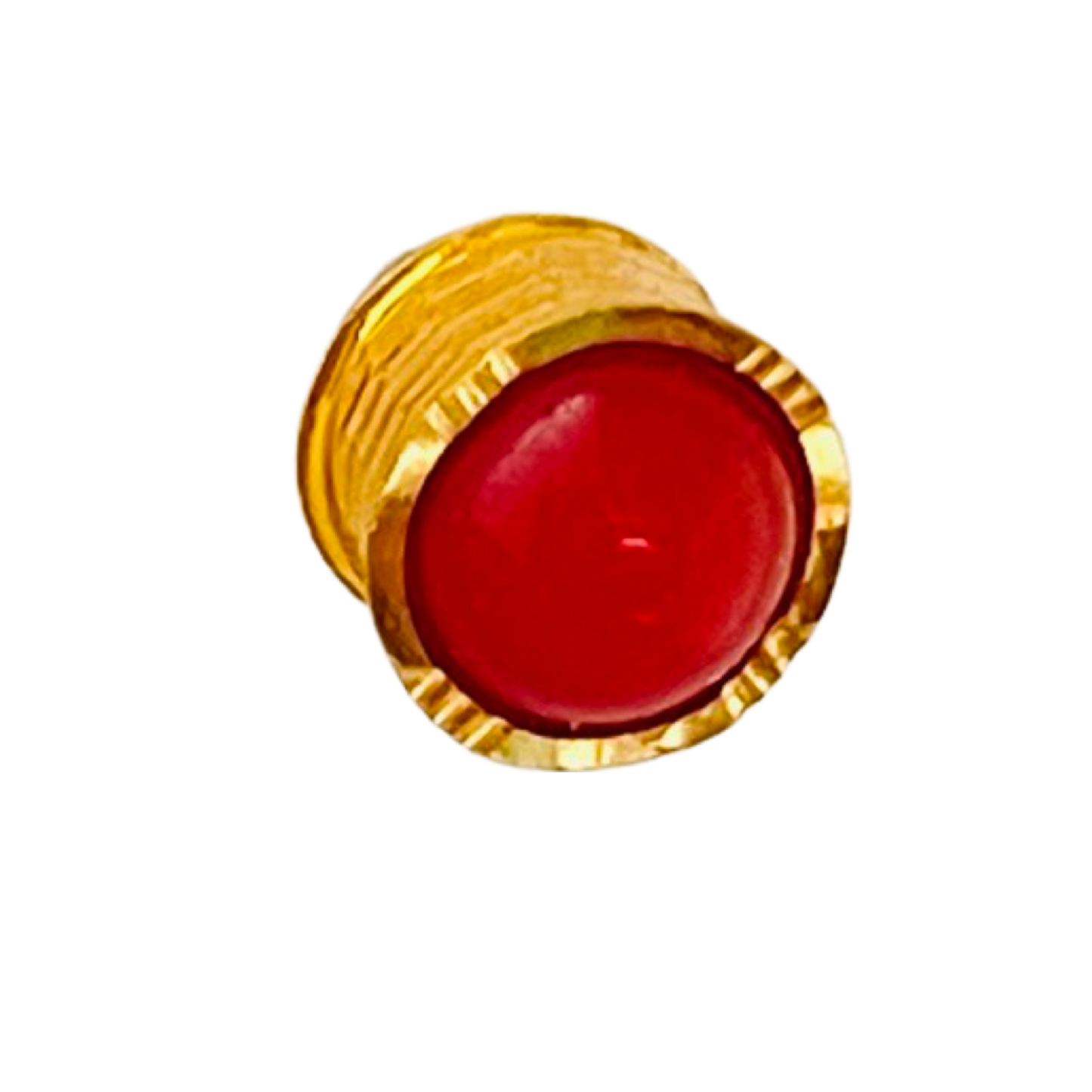 22KT Gold Coral Stud Earrings