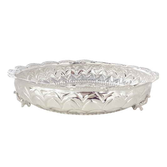 Silver Nagas Flower Plate