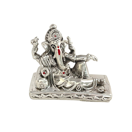 Antique 999 Fine Silver Mangalamurti Ganesha Idol