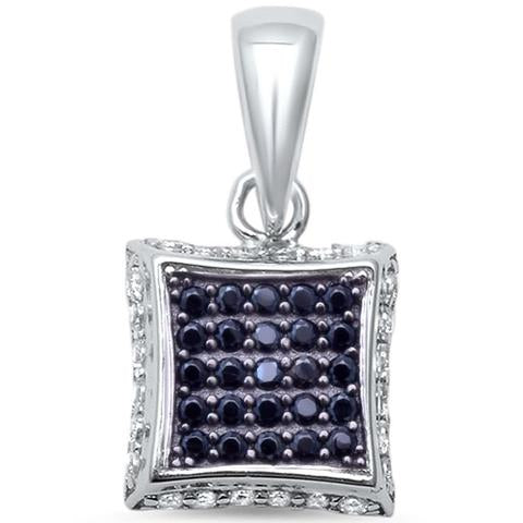 Micro Pave .925 Sterling Silver Pendant