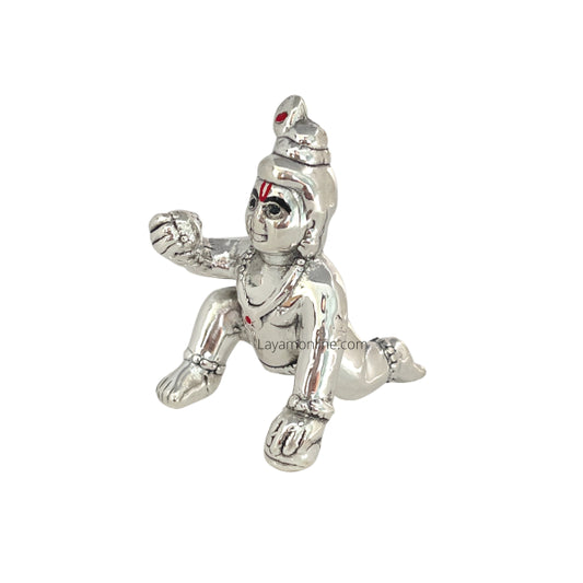 Antique 999 Fine Silver Laddu Gopal Idol