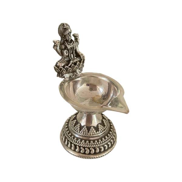 Silver Antique Lakshmi Deepam