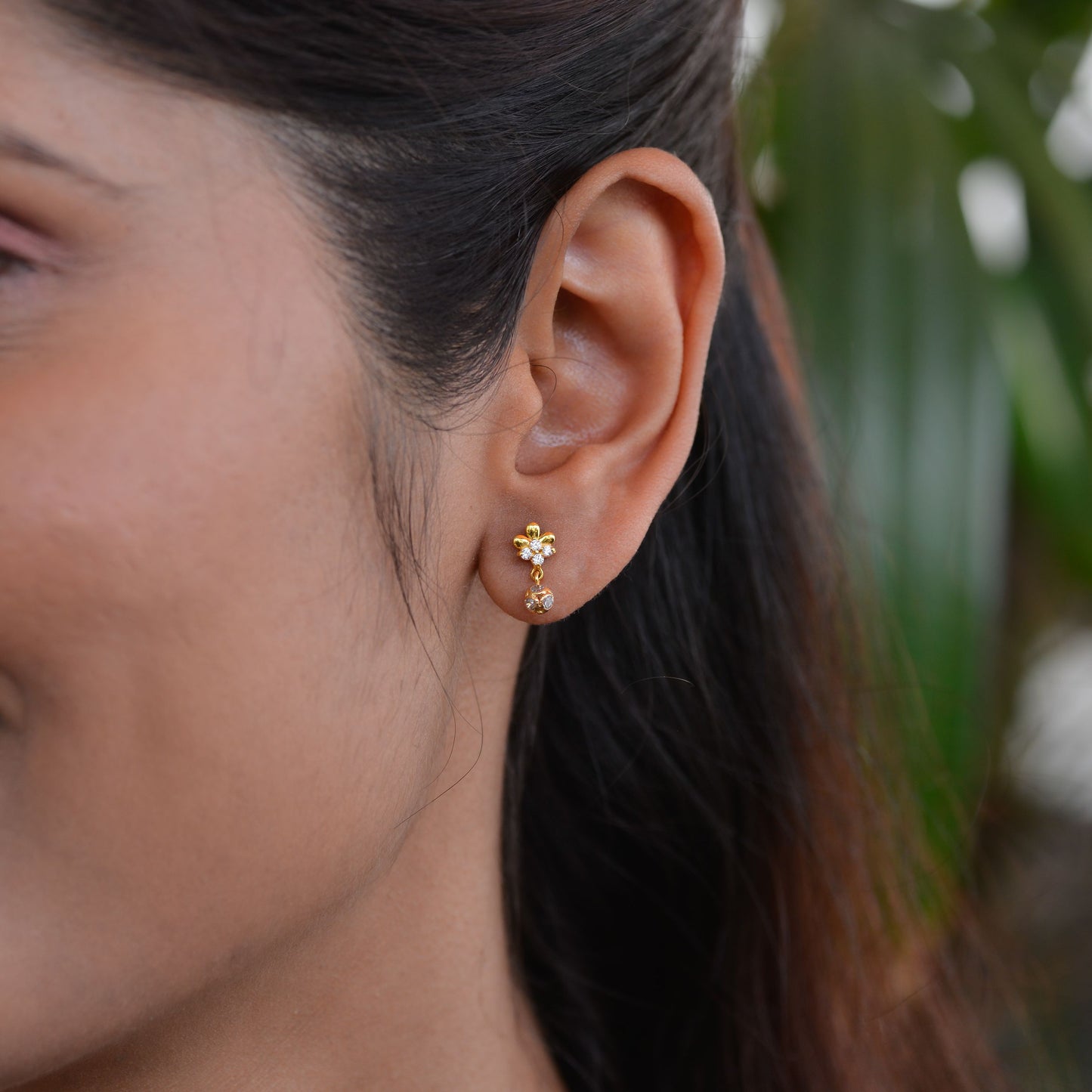 Abhilasha 18KT Gold Drop Earrings