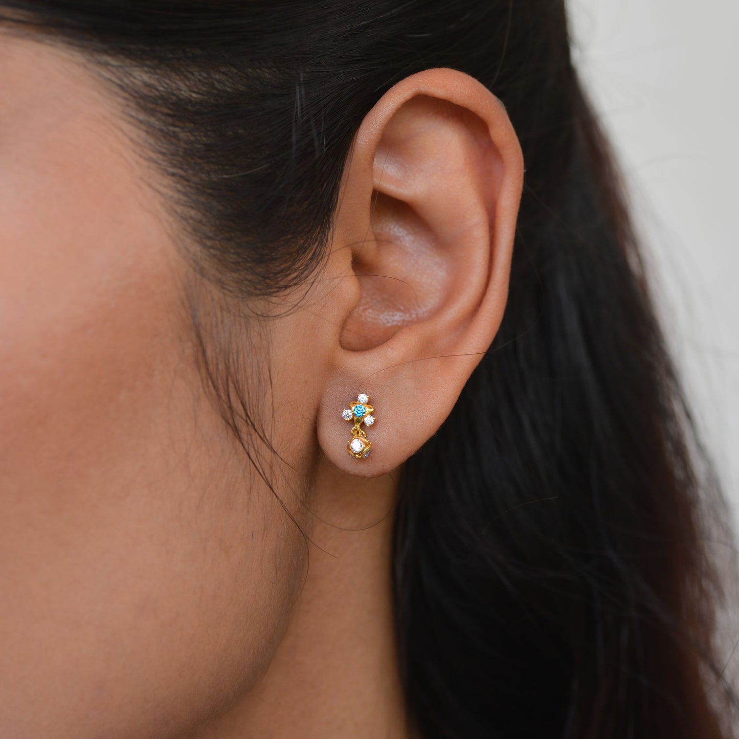 Abhisri 18KT Gold Drop Earrings