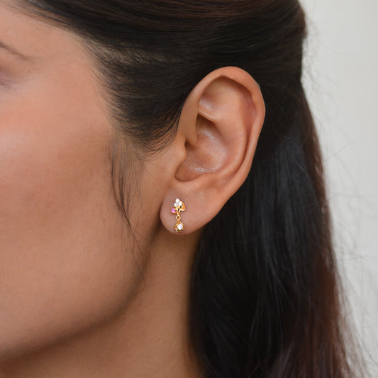 Ajeeta 18KT Gold Drop Earrings