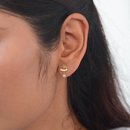 Aadesh 18KT Gold Drop Earrings