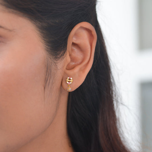 Aaryan 18KT Gold Drop Earrings