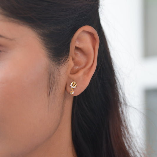Aashank 18KT Gold Drop Earrings