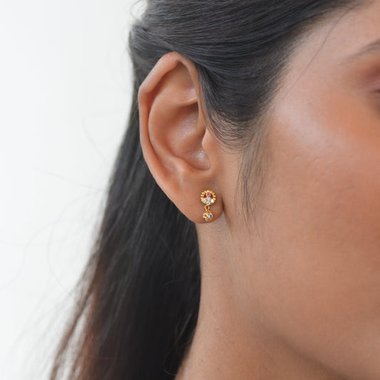 Aakaar 18KT Gold Drop Earrings