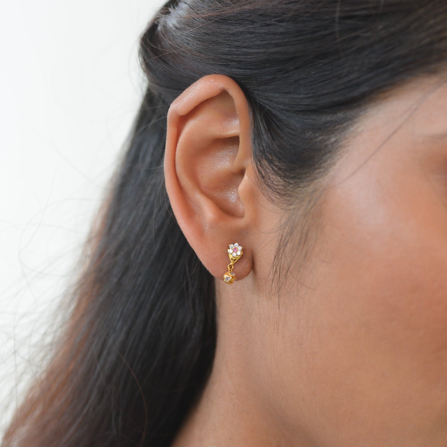 Aakash 18KT Gold Drop Earrings