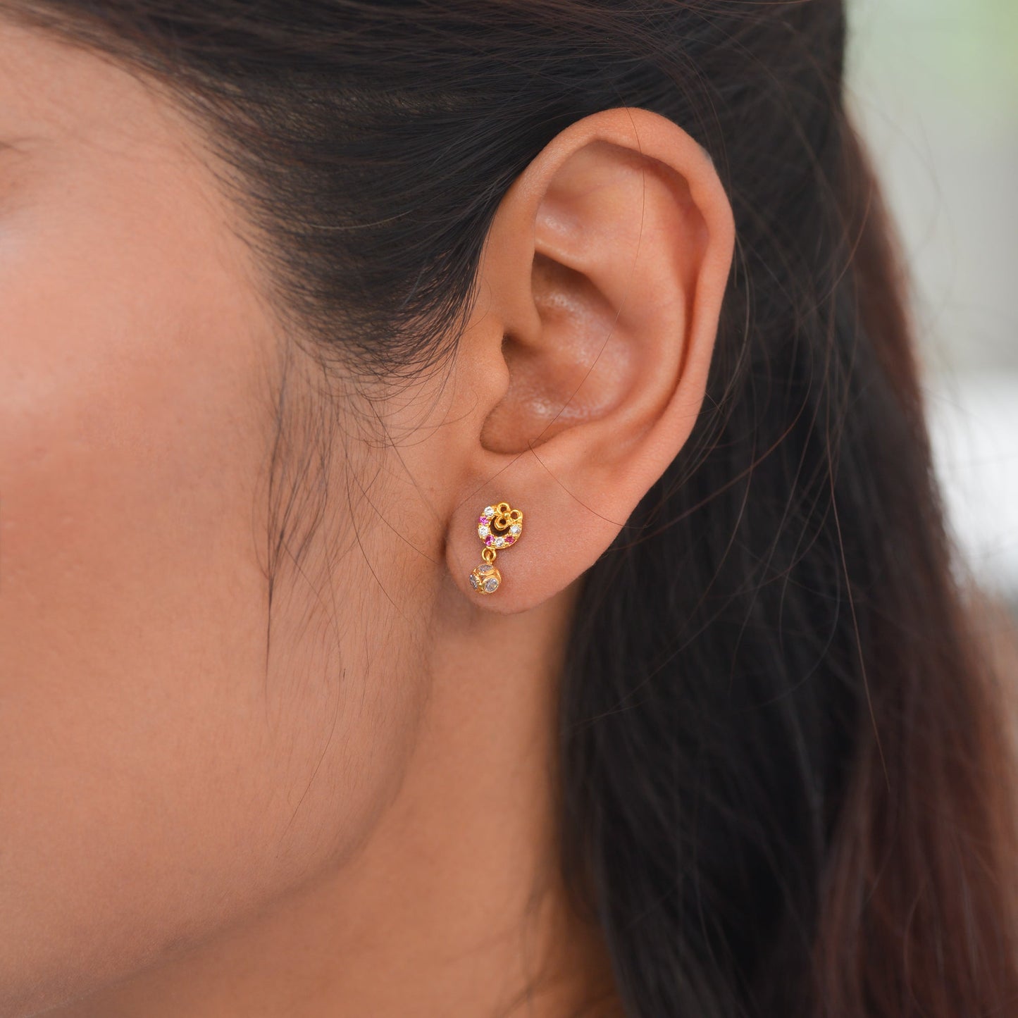 Aarya 18KT Gold Drop Earrings